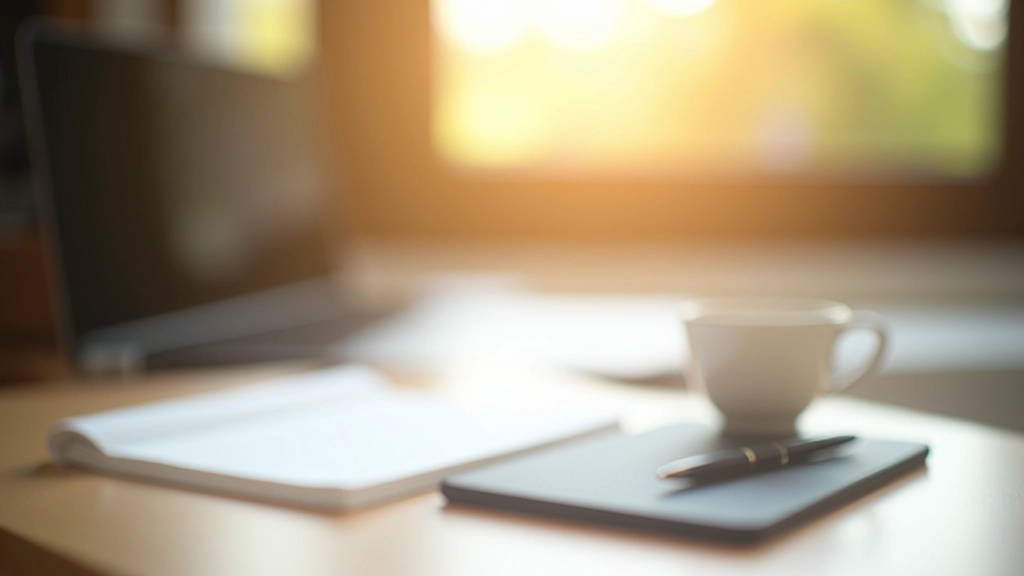 Création de contenu avec téléphone, stylo et carnet de notes sur un bureau en bois dans un cadre de travail créatif
