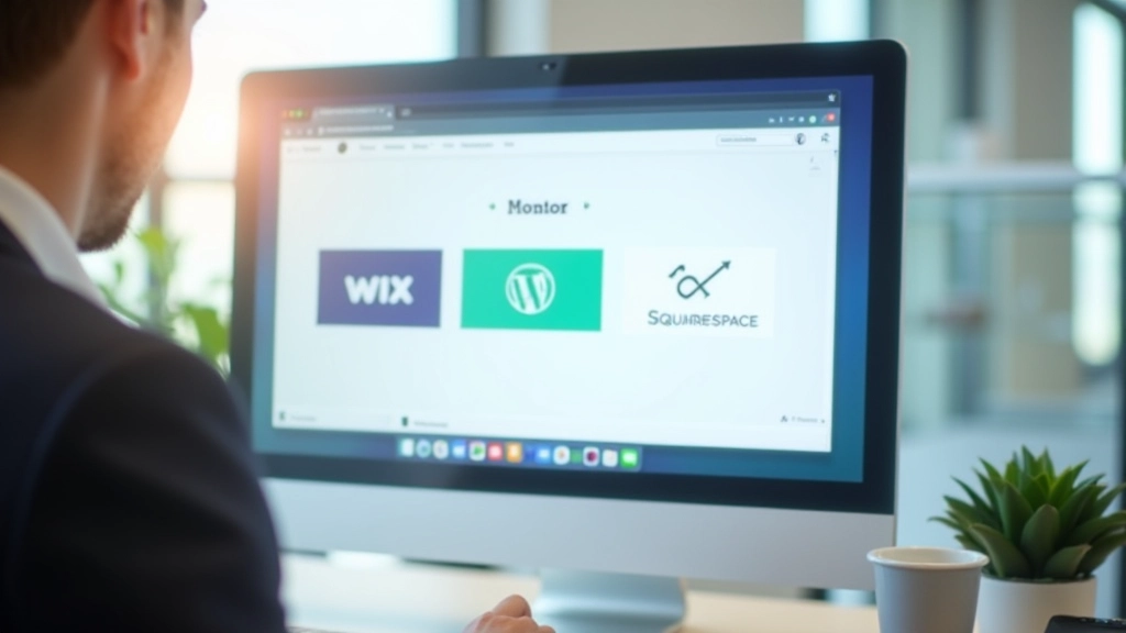 Écran d'ordinateur affichant un tableau de bord de création de blog avec options de plateforme